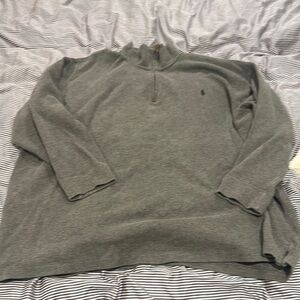 Ralph Lauren Olive Quarter-Zip Sweater